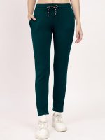 ALISBA Women's Cotton Solid Tracksuit with Round Neck Half Sleeve Straight Length Regular Fit and Drawstring Closure Pant - Image 5