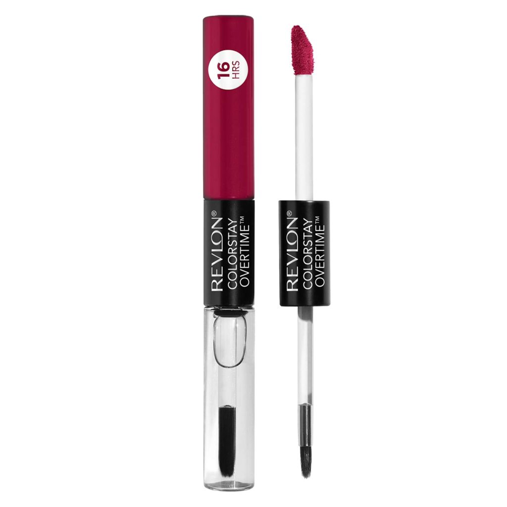 REVLON Colorstay Overtime Lipcolor, Long-wearing, Shiny Lip color, Kiss proof & Smudge Proof. 99% Moisturizing ingredients, Non Stop Cherry - (010)