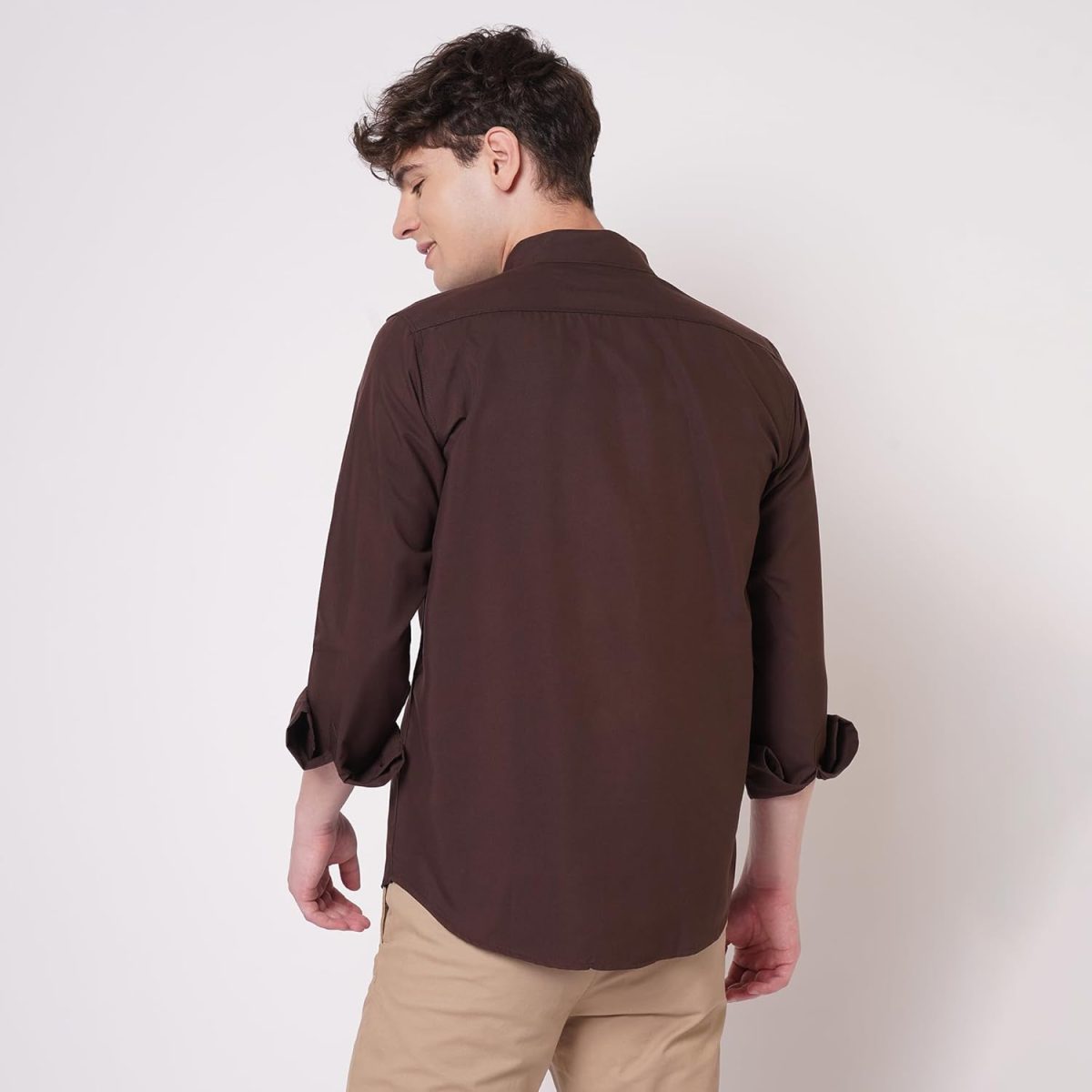 TB Trybuy.in Exclusive Solid Full Sleeve Plain Shirt for Men ZZX_594 - Image 2