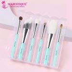 Majestique Makeup Brush Set Professional – 6-Piece Compact Make Up Brush Kit with Foldable Case | Includes Foundation Brush, Blush Brush, Eye & Lip Tools | Travel-Friendly Makeup Brushes Set - Image 6