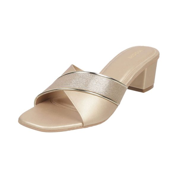 Mochi Women Block Heel Fashion Slip-on