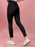 KASHIKAY CREATION Women’s Polyester Blend V Style Trackpants with Elastic High Waist Standard Length and Slim Fit | Bottom Wear for Gym Cycling | Trackpant for Daily Activities | Leggings for Women - Image 3