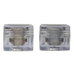 Professional Set of 2 Glitter Eyeshadow Loose HD Holographic Glitter Eyeshadow Pigment Mettalic Glitter (Light Shade) (Champagne Gold & Diamond Starlit)