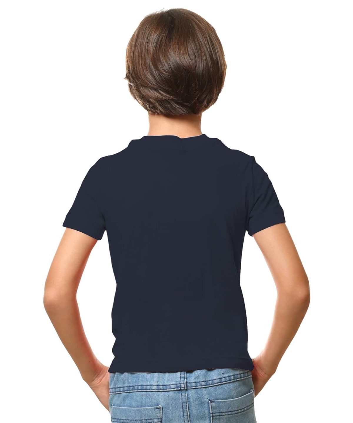 THREADCURRY What You Love | Motivational Inspirational Adventure Quote Cotton Graphic Printed Tshirt for Boys Navy - Image 2