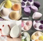 feelhigh Cosmetics powder puff sponge 4 pieces in a 1 storage box - Image 2