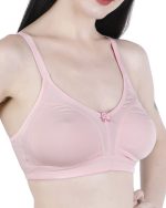 D DIVINE Reason for million smiles Women's Cotton-Lycra Non-Padded Non-Wired Full Coverage Bra with Broad Shoulder Straps Combo Pack of 3 - Image 2