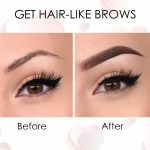 HOYECL Waterproof Eyebrow Pencil-Black,Long Lasting Brow Pencil Eyebrow Pen With 4 Tip, Hair-Like Effect Precise Brow Pen for Eyebrow Make Up,Easy to Use and Remove - Image 5