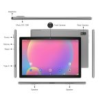 DOMO Slate SLP9 OS12 T310 10.1-Inch 1920 x1200 IPS LCD, 4G Tablet PC, 4GB RAM, 64GB Storage, Android 12 | 1TB Expandable, Dual SIM, GPS, Bluetooth (Grey) - Image 6