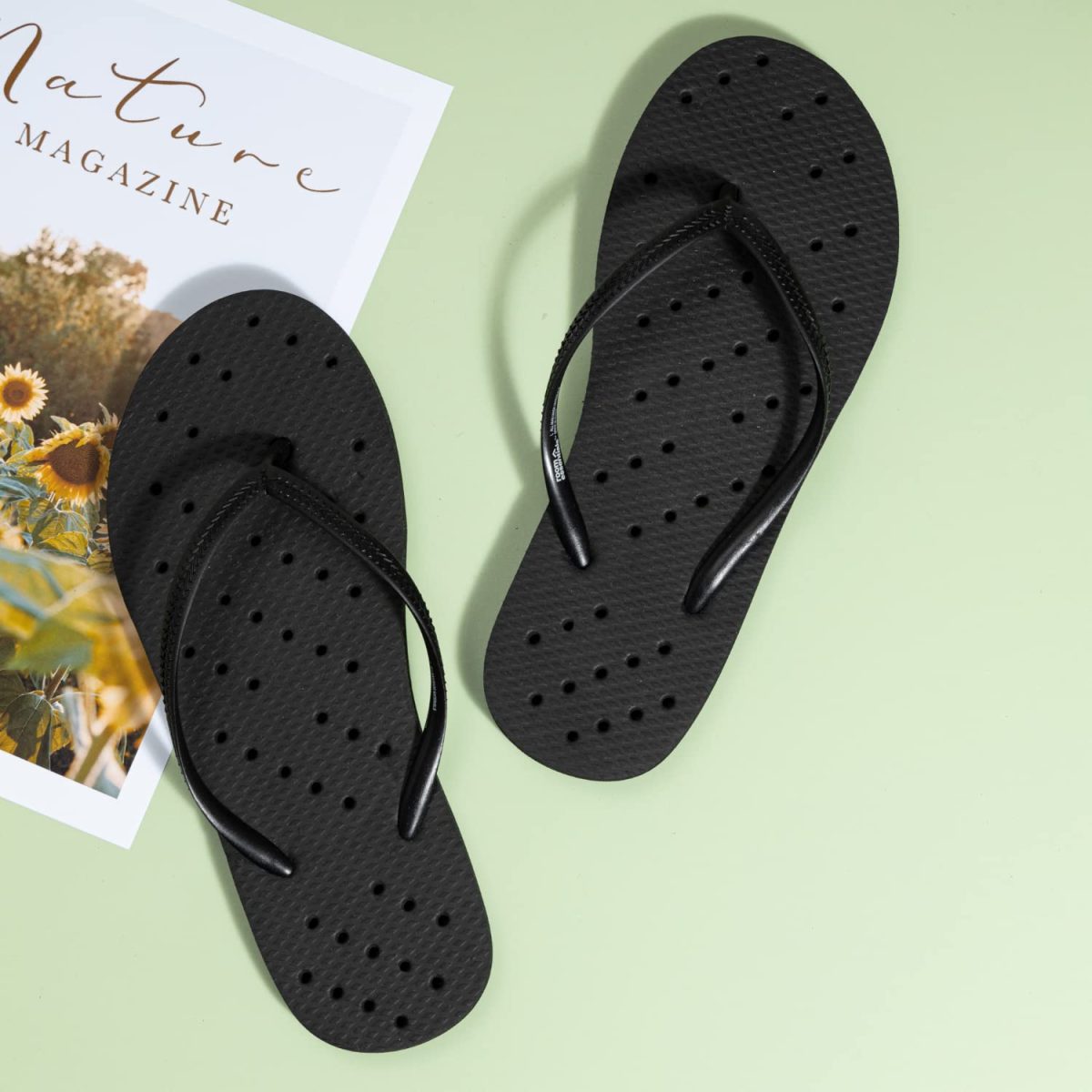 DRUNKEN Slippers for Men Women Flip Flops Chappals Slides Sandals Stylish Sleeper Man Sliders Footwear Flats Girls Ladies Clogs Bathroom Daily Use Chapal Hawai Black- 6-7 UK - Image 2