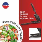 Tosaa - TSTDUET Duet 2-Cut Gas Sandwich Toaster Non-Stick Aluminium | Compatibility with Gas Stoves | Flame-Proof Design | Heat-Resistant Handle | Sandwich Maker | Black - Image 8