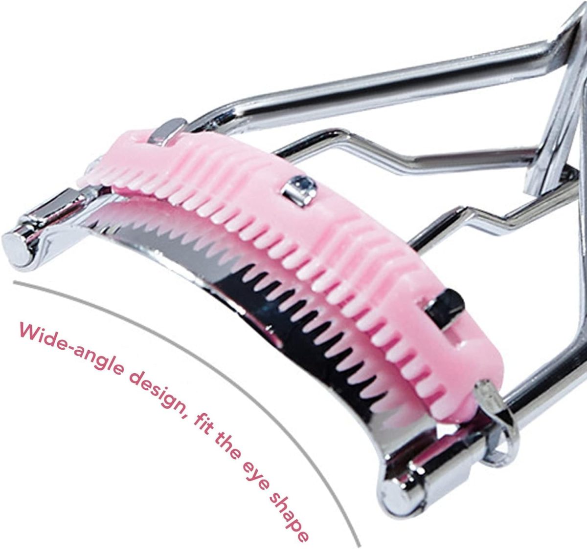 NFI essentials Professional Stainless Steel Natural Lift Eyelash Curler For Womens & Girls Makeup Tools Lash Curls Easy Roll Over For All Eyes Curling lashes - Image 6