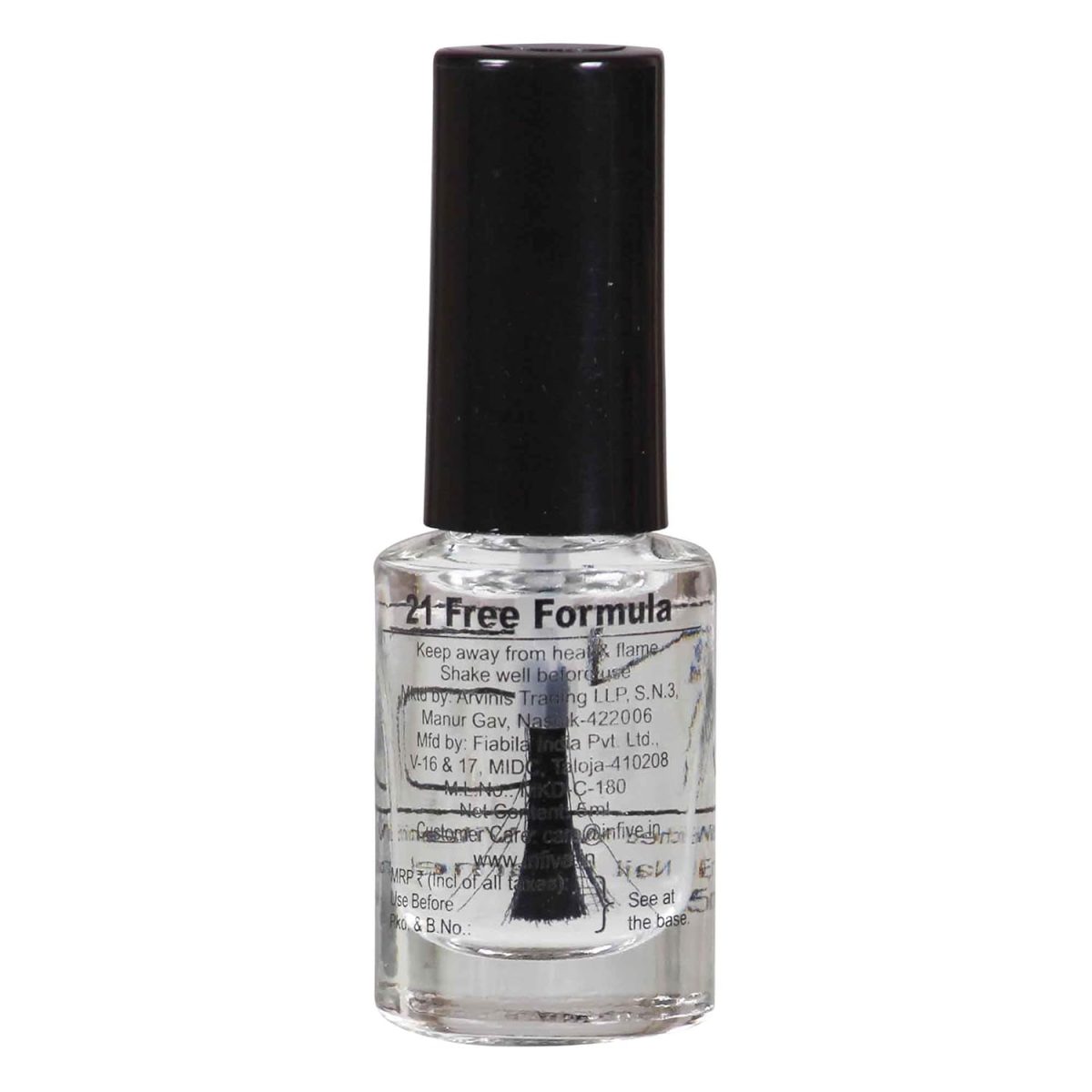 YUHME - IN5 Nail Polish - 5ml (Pack of 1) - Crystal Clear | Nail Paint - Art - Beauty - Make up Products | Top Coat - Long Lasting - Quick Dry - Vegan - Cruelty Free - 21 Free - Image 8