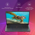 Lenovo ThinkPad E14 (2025) Intel Core i5 13th Gen 13420H - (16 GB RAM/512 GB SSD/Iris Xe Graphic/Windows 11 Home) 14.1" WUXGA IPS 300 Nits/Backlit Keyboard/FPR/Black/1.4kg/Office 2021/3 Years Warranty - Image 4