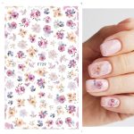 S.A.V.I 4 Sheets Self-Adhesive Floral Nail Stickers, Nail Decorations Fashion Accessories DIY Manicure - Image 5