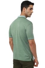 Peter England Men's Premium Branded Regular Fit Half Sleeve Polo T-Shirt | Cotton Rich | Birds Eye Interlock Weave| No Pocket - Image 3