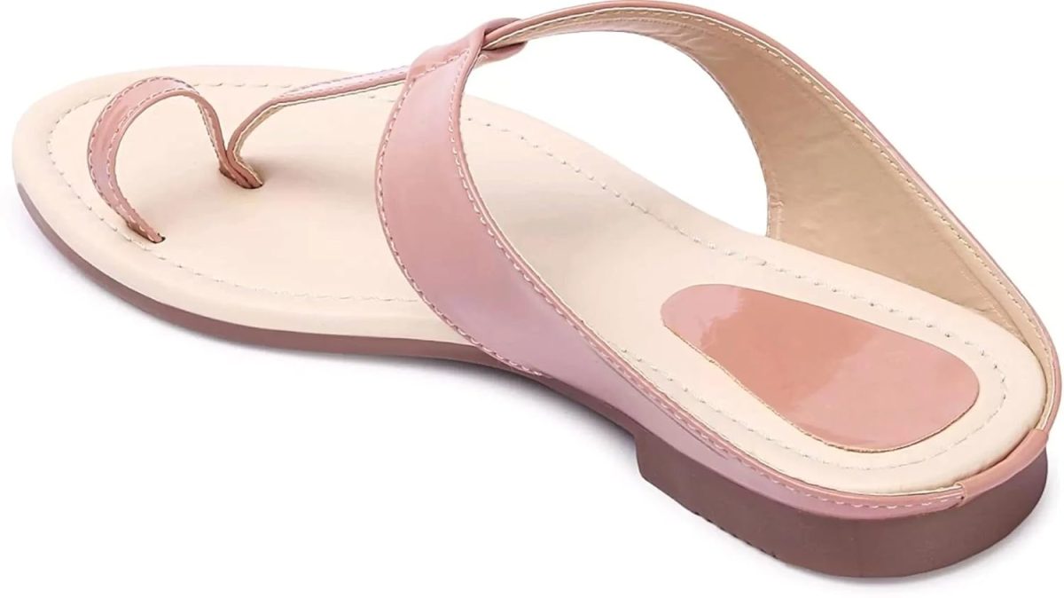 MAVTHA Women’s Toe Ring Sandals – Elegant Ruched Strap Design, Ideal for Party, Festive & Casual Wear - Image 3