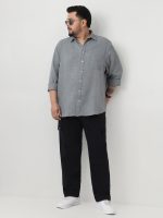 Urbano Plus Men's Linen Blend Full Sleeve Relaxed Fit Casual Solid Shirt - Image 5