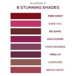 RENEE Stunner Matte Lipstick - Fired Up 4gm| Intense Color Pay Off, Full Coverage Long Lasting Weightless Velvety Formula with One Swipe Application| Enriched with Vitamin E & Hyaluronic Acid - Image 5