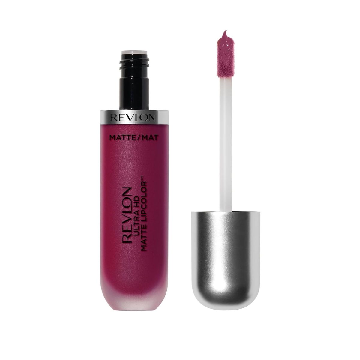 Revlon Ultra HD Matte Lipcolor, Velvety Lightweight Matte Liquid Lipstick in Pink, Devotion (600), 0.2 oz - Image 2