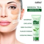 Maliao Green Tea Whitening Moist Skin Waterproof Foundation | Full Coverage | Hydrating & Smooth Finish | SPF Protection | Long-Lasting & Oil-Free | Brightening & Even Skin Tone | Soft Ivory, 80g - Image 4