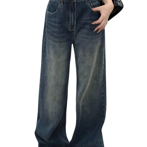 Greciilooks Women Mid Rise Jeans | Bootcut Jeans High Waist | Women Jeans | Baggy Jeans High Waist | Bell Bottom Jeans (in, Numeric, 34, Regular, Grey 1)