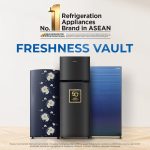 SHARP 265 L Frost Free Double Door 2 Star Refrigerator |Japan 7 Shield Protection|Hi-Tech Inverter | (Silver Hairline, SJ-FF305V2-PSH) - Image 8