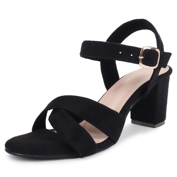 TRASE Block Heels Sandals For Women, Dusky Stylish & Comfortable Footwear