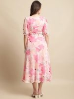 Tee Projekt Women's Georgette Maxi Dress| Digital Print Floral Printed Western Ethnic Gown |Maxi Dress Casual Wear - Image 6