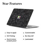 ISEE 360® Black n White Laptop Skin Vinyl Stickers for All Laptop Multicolour Size L X H 16 X 11 Inch - Image 5