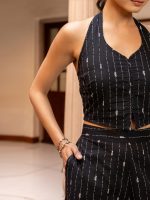 FIORRA Women's Black Printed Cotton Co-ord Set - Image 6