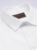 The Indian Garage Co Men's Cotton Slim Fit Solid Full Sleeves Cutaway Collar Formal Shirt - Image 3