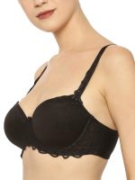 Triumph International Women's Padded | Underwire | Modern Finesse 38C Black | Full-Coverage Spacer Cup Bra | Pack of 1 - Image 2