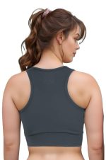 BLUEFICUS Premium Seamless Non-Padded Slip On Sports Bra Low Impact Workout Bras Activewear Sports Bra - Image 4