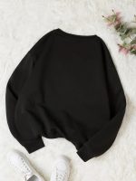 KOTTY Women Fleece Full Sleeve Crew Neck Pinted Sweatshirt - Image 5