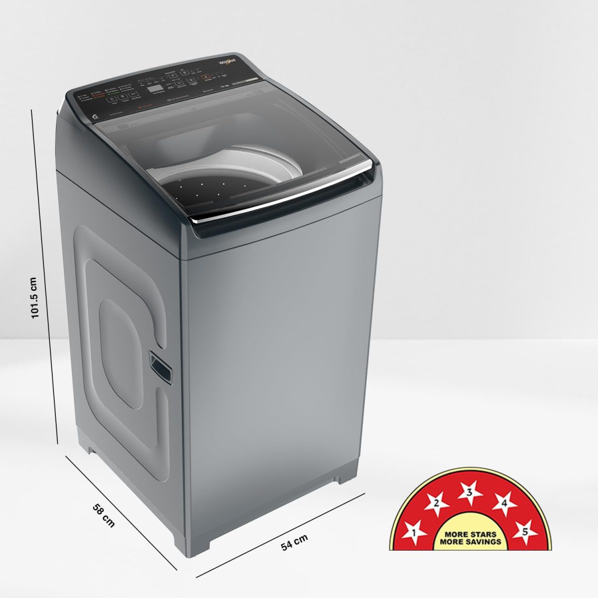 Whirlpool 7.5 Kg 5 Star StainWash Fully-Automatic Top Loading Washing Machine-Built In Heater (SW PRO PLUS H 7.5 MIDNIGHT GREY 10YMW) - Image 3