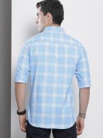 The Indian Garage Co Men's Cotton Regular Fit Checkered Full Sleeves Cutaway Collar Casual Shirt - Image 4