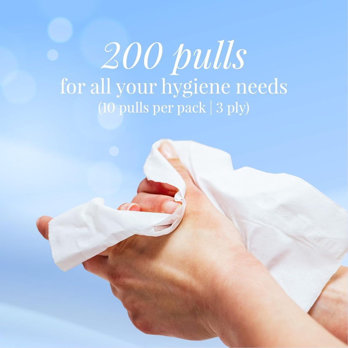 Origami 3 Ply Pocket Hanky Tissue Paper - Pack of 20 (10 Pulls Per Roll, 200 Sheets) - Image 6