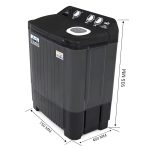 OG Star 7.5 kg Semi-Automatic Top Load Washing Machine (OSA7500/Black & Grey/2025) - Image 16