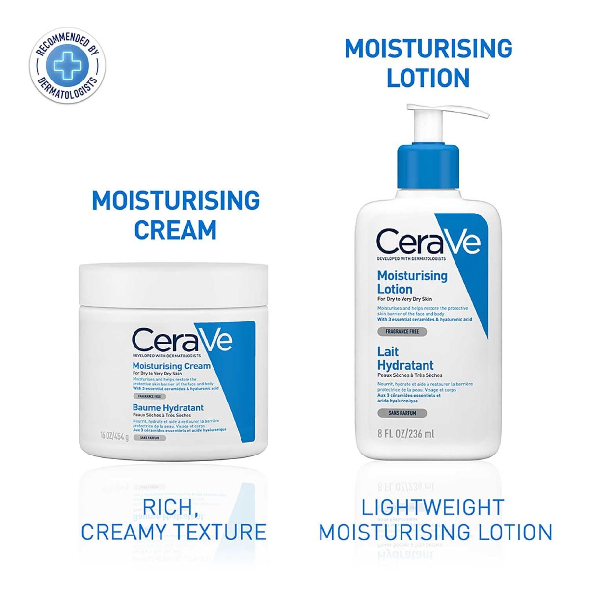 CeraVe Moisturizing Cream For Dry To Very Dry Skin (454g) - Formulated with 3 Essential Ceramides And Hyaluronic Acid | Non-Comedogenic Moisturizer For Face and Body - Image 11
