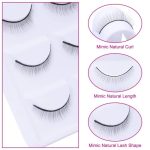 Savni Self-Adhesive Practice False Eyelashes, 5 Pairs, Natural Looking, Training Extension Set - Image 6