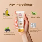 Dr. Health Carre BB Cream – Daily Use Face Moisturizer & Makeup | For Oily, Dry & Acne-Prone Skin | Helps with Pigmentation & Dark Spots | Glowing Skin | SPF 30 | 50g-Pack of 2 - Image 4