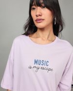 Bewakoof Women's Graphic Printed 100% Cotton T-Shirt - Oversized Fit, Round Neck, Half Sleeves - Image 9