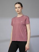 CHKOKKO Women's Polyester Regular Fit Round Neck Gym Sports T-Shirts - Image 5