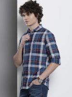 The Indian Garage Co Men's Cotton Regular Fit Checkered Full Sleeves Cutaway Collar Casual Shirt - Image 4