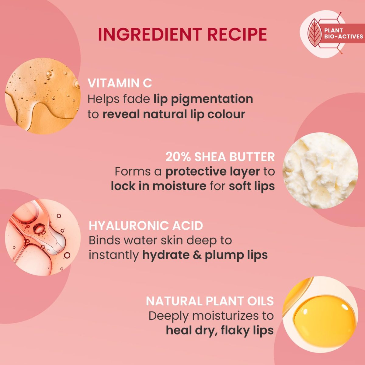 DOT & KEY Lip Plumping Mask With Shea Butter & Vitamin C + E For Naturally Glowing Lips | Smoothes Flaky & Dry Lips | Lip Mask For Soft,Smooth&Plump Lips | (Lingonberry)|15Ml - Image 2