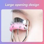 NFI essentials Professional Stainless Steel Natural Lift Eyelash Curler For Womens & Girls Makeup Tools Lash Curls Easy Roll Over For All Eyes Curling lashes - Image 2
