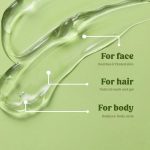 Vilvah Store Aloe Vera Gel with Pure Aloe Vera, Multipurpose Aloe Vera Gel for Skin, Face and Hair, Non-Sticky, Spreads Easily & Instantly Absorbs, All Skin Types, For Men & Women,100G (Pack of 1) - Image 3