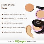 Plum Legit Matte Talc-Free Compact With SPF15 | Lightweight | Even Coverage | 100% Vegan & Cruelty Free | Olive Gleam - 127Y - Image 2