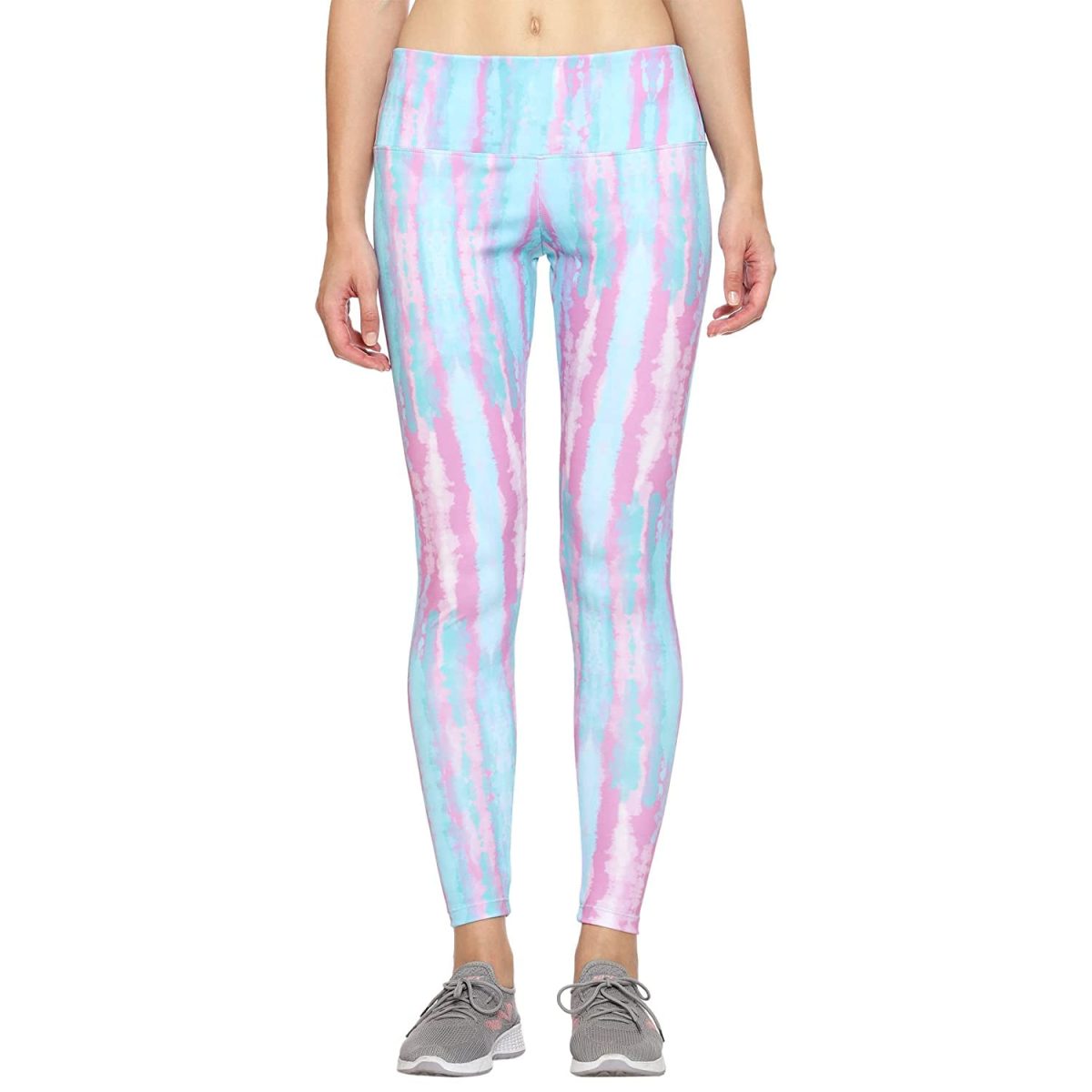 Urban Komfort Women's Slim Fit Poly Cotton Printed Seamless Track Pants for Yoga, Gym, Workout, Dance, Running | Tie & Die Print - Image 4