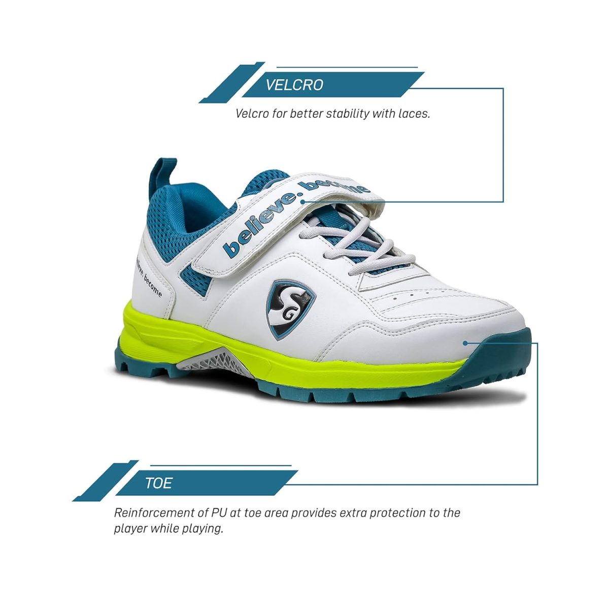 SG Century 6.0 Cricket Shoes, Designed to Elevate Your Game to New Heights Power, Precision, and Comfort - Image 4
